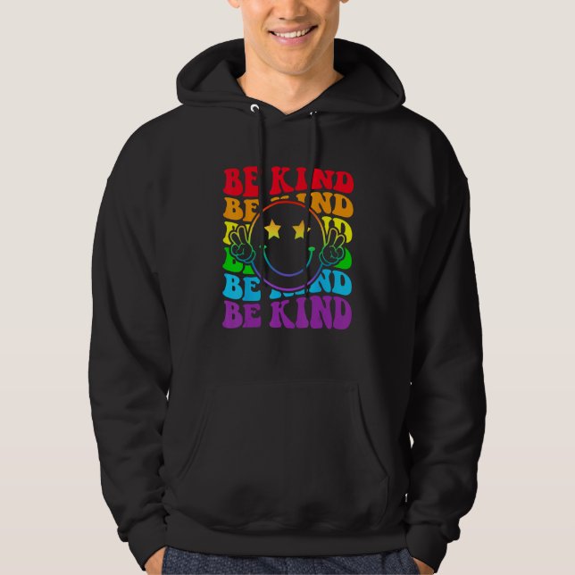 Sudadera Be Kind LGBT Pride Month Gay Right Funny Smile Hap (Anverso)