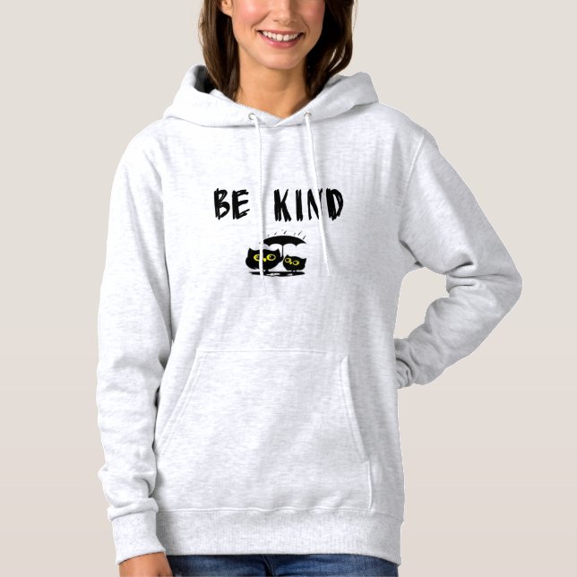 Sudadera Be Kind – Minimalist Positive Message Sweatshirt (Anverso)