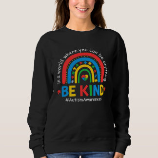 Sudadera Be Kind Puzzle Piece Rainbow Autism Awareness Mont