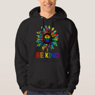 Sudadera Be Kind Sunflower Power Fist Lgbt Orgullo Gay Lesb