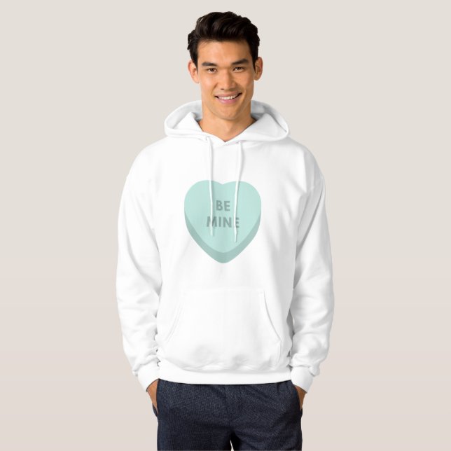 Sudadera Be Mine Love Shape Valentine Quotes (Anverso completo)