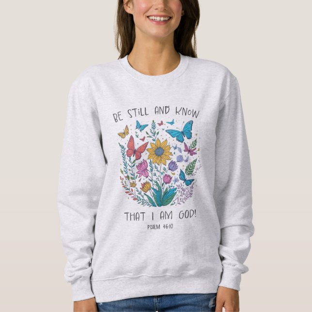 Sudadera Be Still and Know (Anverso)