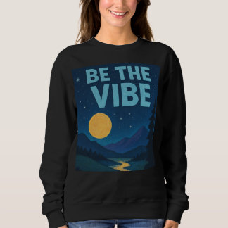 Sudadera “Be The Vibe” Retro Crayon Nightscape Wear