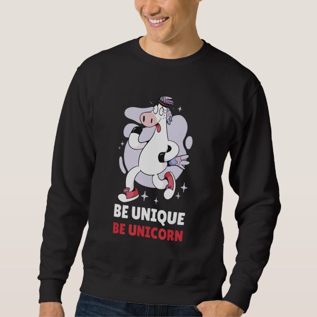 Sudadera Be Unique Be Unicorn 3 (Anverso)