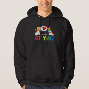 Sudadera Be You Ally Rainbow Flag Lgbt Lesbian Lgbtq Gay Pr