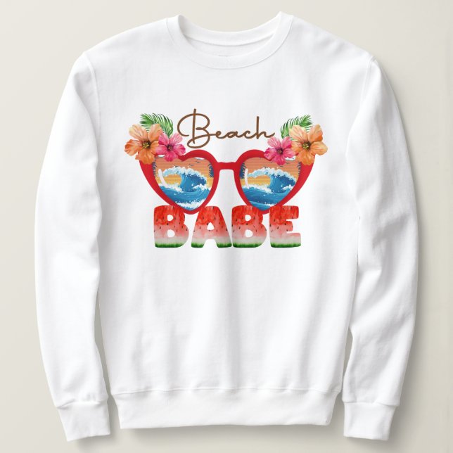 Sudadera Beach Babe (Anverso del diseño)