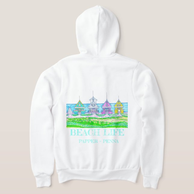 Sudadera Beach Cottage Brights Zipned Hoodie (Distribución Reverso )