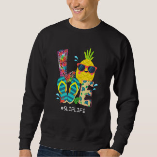 Sudadera Beach Flip Flops Pineapple Summer Vacation Love Sl