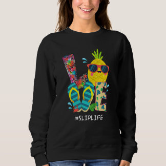 Sudadera Beach Flip Flops Pineapple Summer Vacation Love Sl