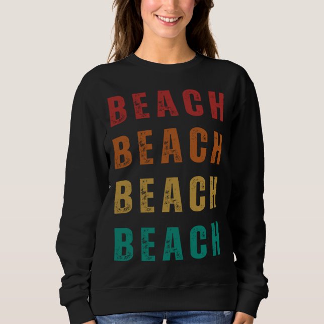 Sudadera Beach Fun and Vintage Style (Anverso)