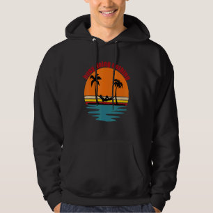 Sudadera Beach Life Hammock Palm Trees Sun Surf Sand & Drin