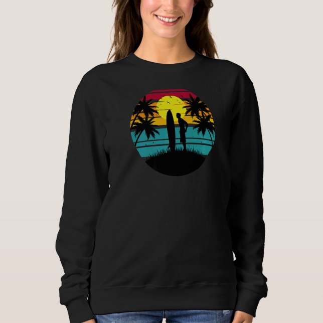 Sudadera Beach Lifestyle Surfing Wander More Beach Surfing  (Anverso)