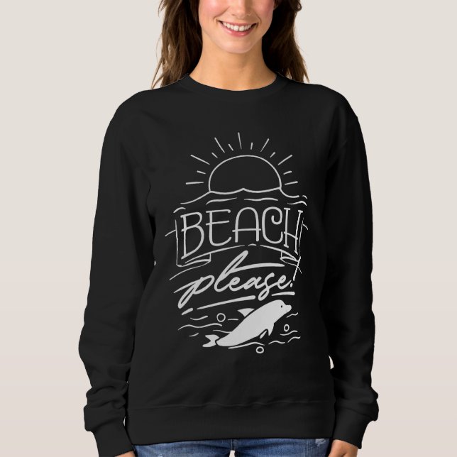 Sudadera Beach Please (Anverso)