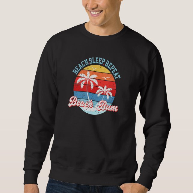 Sudadera Beach Sleep Repeat Beach Bum (Anverso)