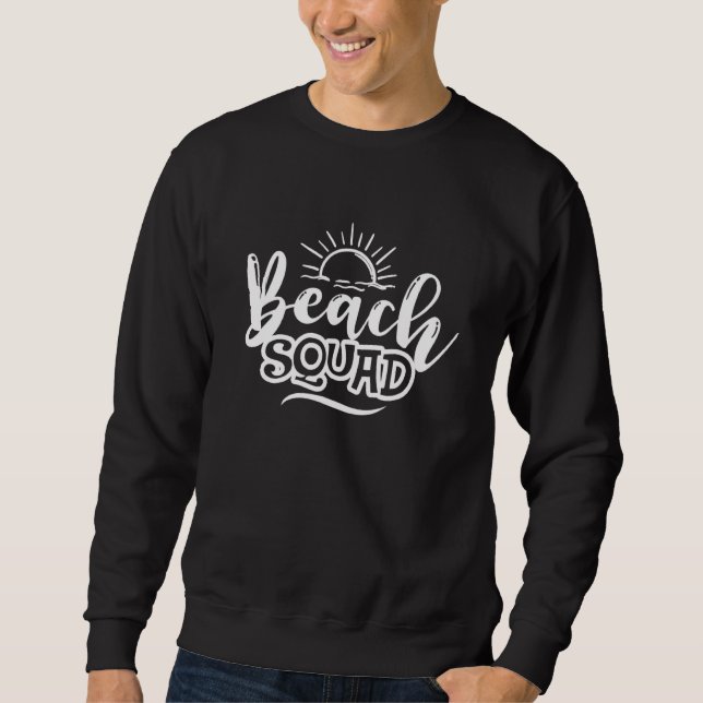 Sudadera Beach Squad Summer Vibes Beach Vacay Summertime Gi (Anverso)