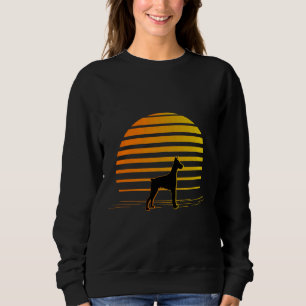 Sudadera Beach Sunset Y Doberman Dog
