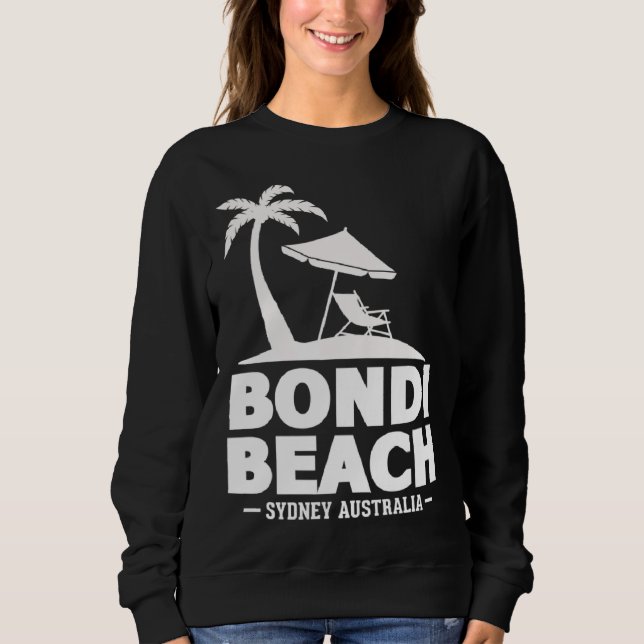 Sudadera Beach Sydney Australia Summer Vacation Palm Trees (Anverso)