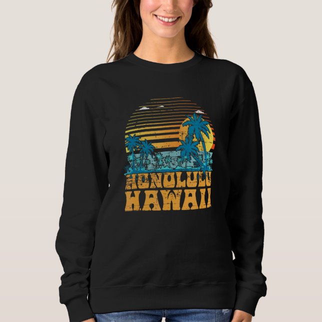 Sudadera Beach Tropical Sunset Honolulu Hawaii Summer Pal (Anverso)