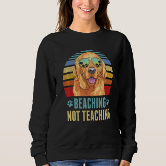 Sudadera Beaching Not Teaching Golden Retriever Dog Summer