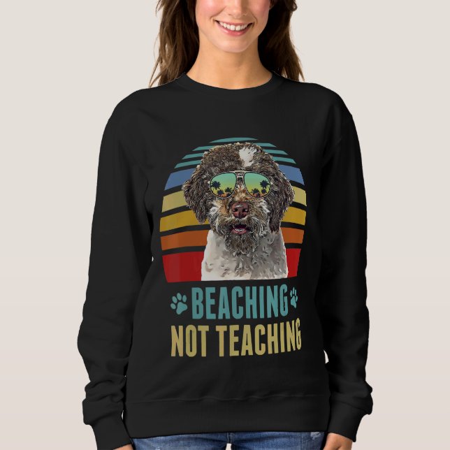 Sudadera Beaching Not Teaching Lagotti Romagnoli Dog Summe (Anverso)