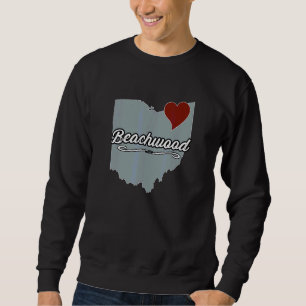Sudadera BEACHWOOD Ohio OH Ciudad Estado EE. UU. Recuerdo B
