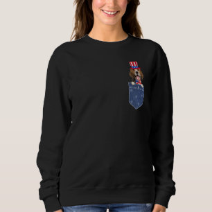 Sudadera Beagle 4 De Julio Para Mujeres Perro Bandera Estad