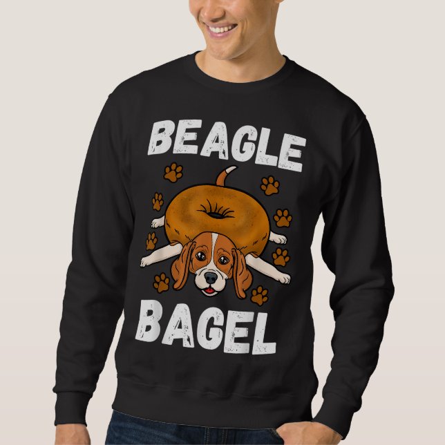 Sudadera Beagle Bagel Baker Roll Lover Trigo Pan Judío D (Anverso)
