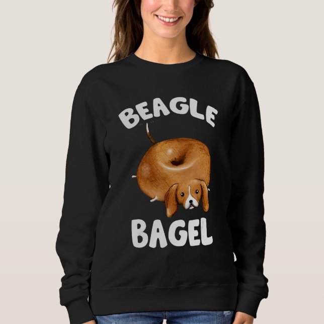 Sudadera Beagle Bagel Funny Beagle Lover Dog Pun Jewish Lov (Anverso)