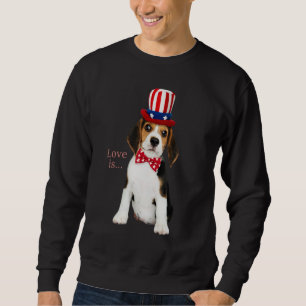Sudadera Beagle Beagles Love Is Dog Mom Dad Puppy Mascota C