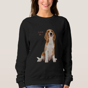 Sudadera Beagle Beagles Love Is Dog Mom Dad Puppy Mascota C