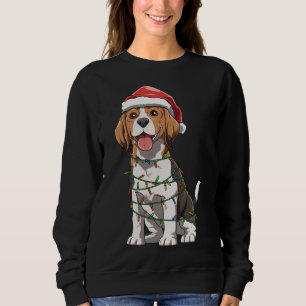 Sudadera Beagle Con Navidades De Santa Hat El Amor De La Be