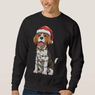 Sudadera Beagle Con Navidades De Santa Hat El Amor De La Be