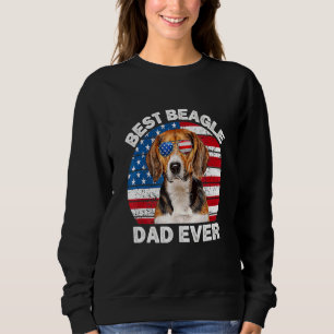 Sudadera Beagle Dad Bandera Americana Cute Perro Beagle Pat