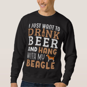 Sudadera Beagle Dad Funny Padre's Day Perro Lover Beer