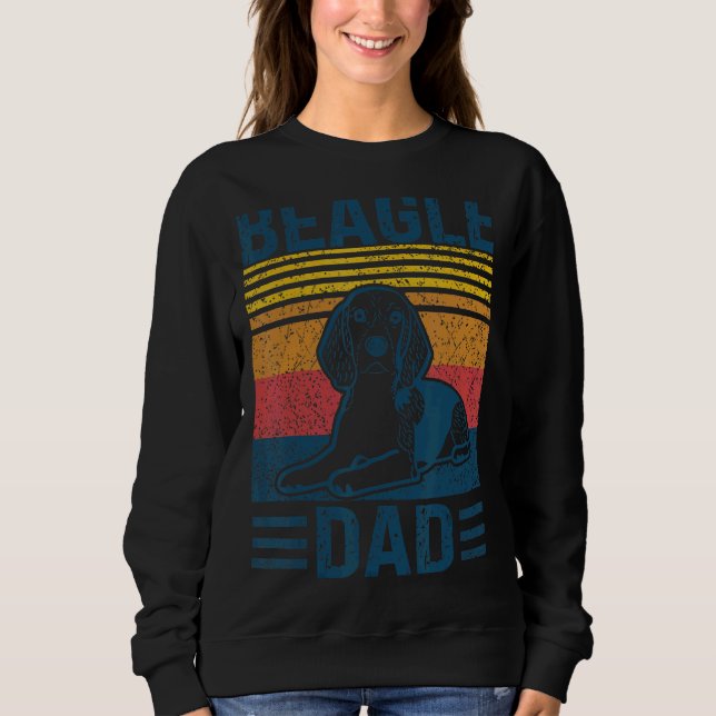 Sudadera Beagle Dad Padre Retro Beagle Dog Dad (Anverso)