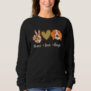 Sudadera Beagle de amor por la paz - Dueño de cachorros Per