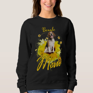 Sudadera Beagle de girasol mamá perro de perro de madre