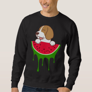 Sudadera Beagle de sandía, amante del perro, fruta de veran