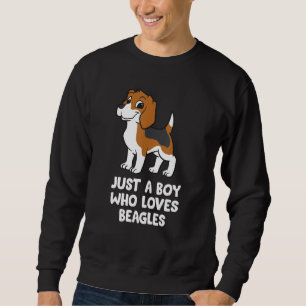 Sudadera Beagle Dog Boy es solo un chico que ama a los Beag