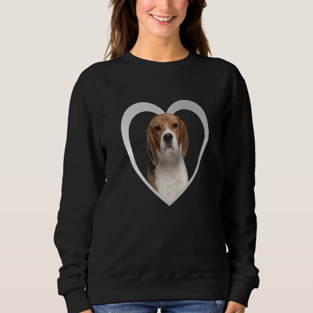Sudadera Beagle Dog Heart Beagle (Anverso)