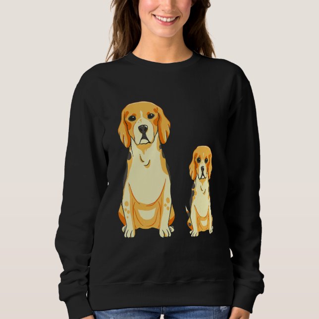 Sudadera Beagle Dog Mama Puppy Hunting Dog (Anverso)