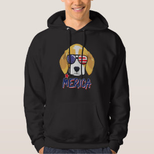 Sudadera Beagle Dog Merica Patriotic American Sungafas 4t