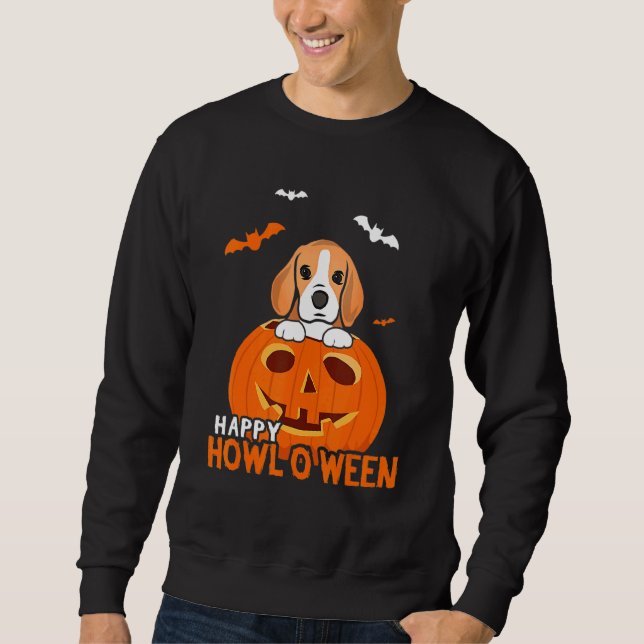 Sudadera Beagle Dog Pumpkin Halloween Costume Jack O Lanter (Anverso)