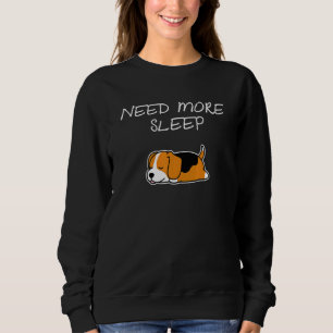 Sudadera Beagle Dog Puppy Necesita Más Beagle De Sueño Paja