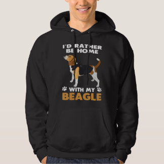 Sudadera Beagle Dog  Rather Be At Home With My Beagle
