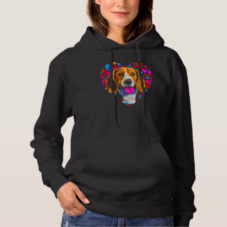 Sudadera Beagle Dog Red Heart