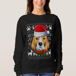 Sudadera Beagle feo Papá Noel Navidades de ropa navideña