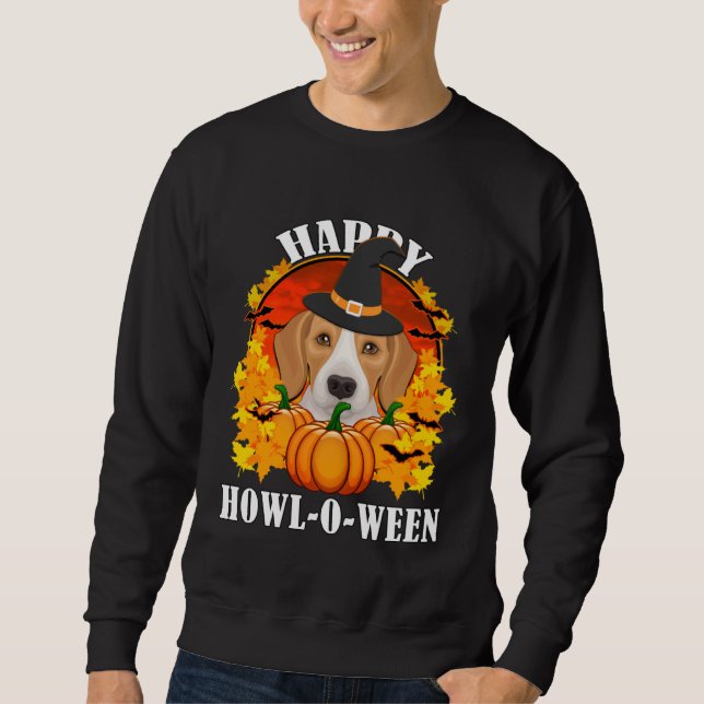 Sudadera Beagle Halloween  For Dog  Men Women Kids (Anverso)