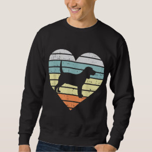 Sudadera Beagle Heart Sunset Retro Animal Mascota Hound Dog