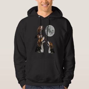 Sudadera Beagle Howling en Moon Cute Beagle